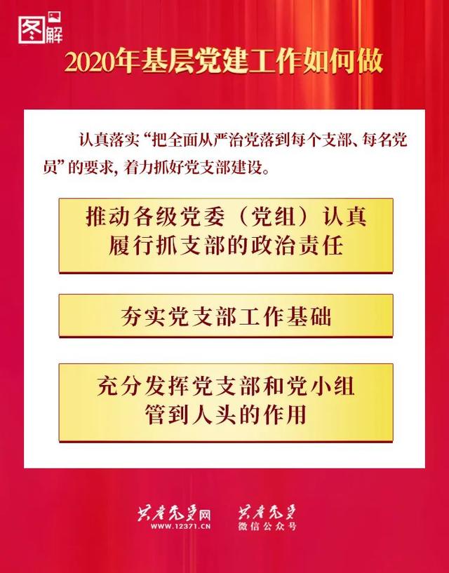 一图读懂：2020年基层党建工作如何做